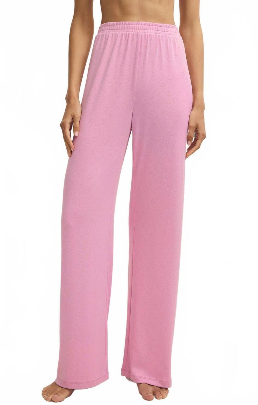 NEW Z SUPPLY josie heart pants in pink